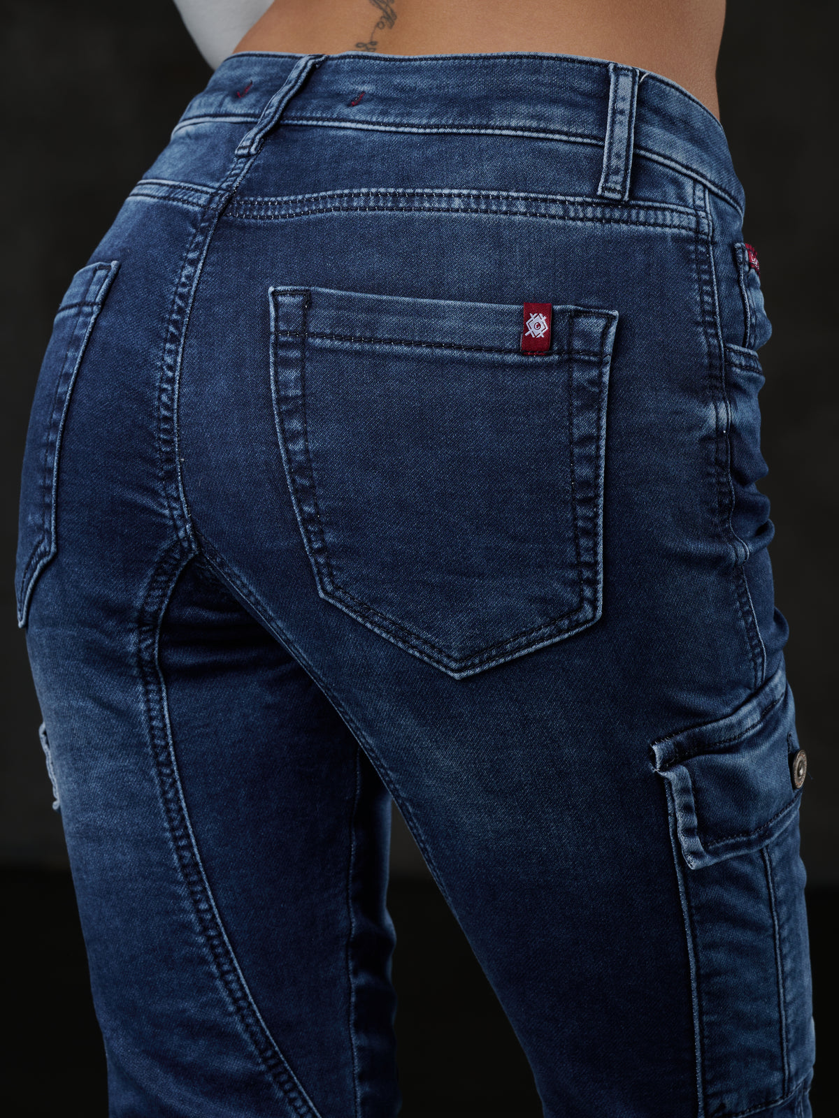 WD531 Basic Women's Jeans with Cargopocket