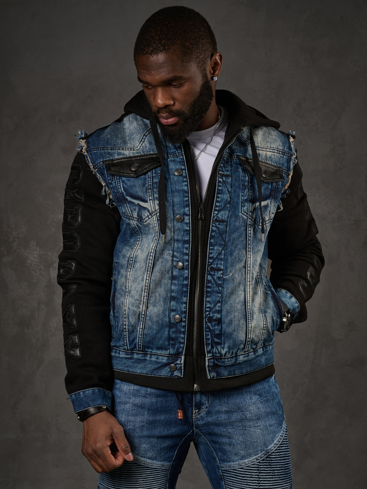 Giacca da uomo blu cj154