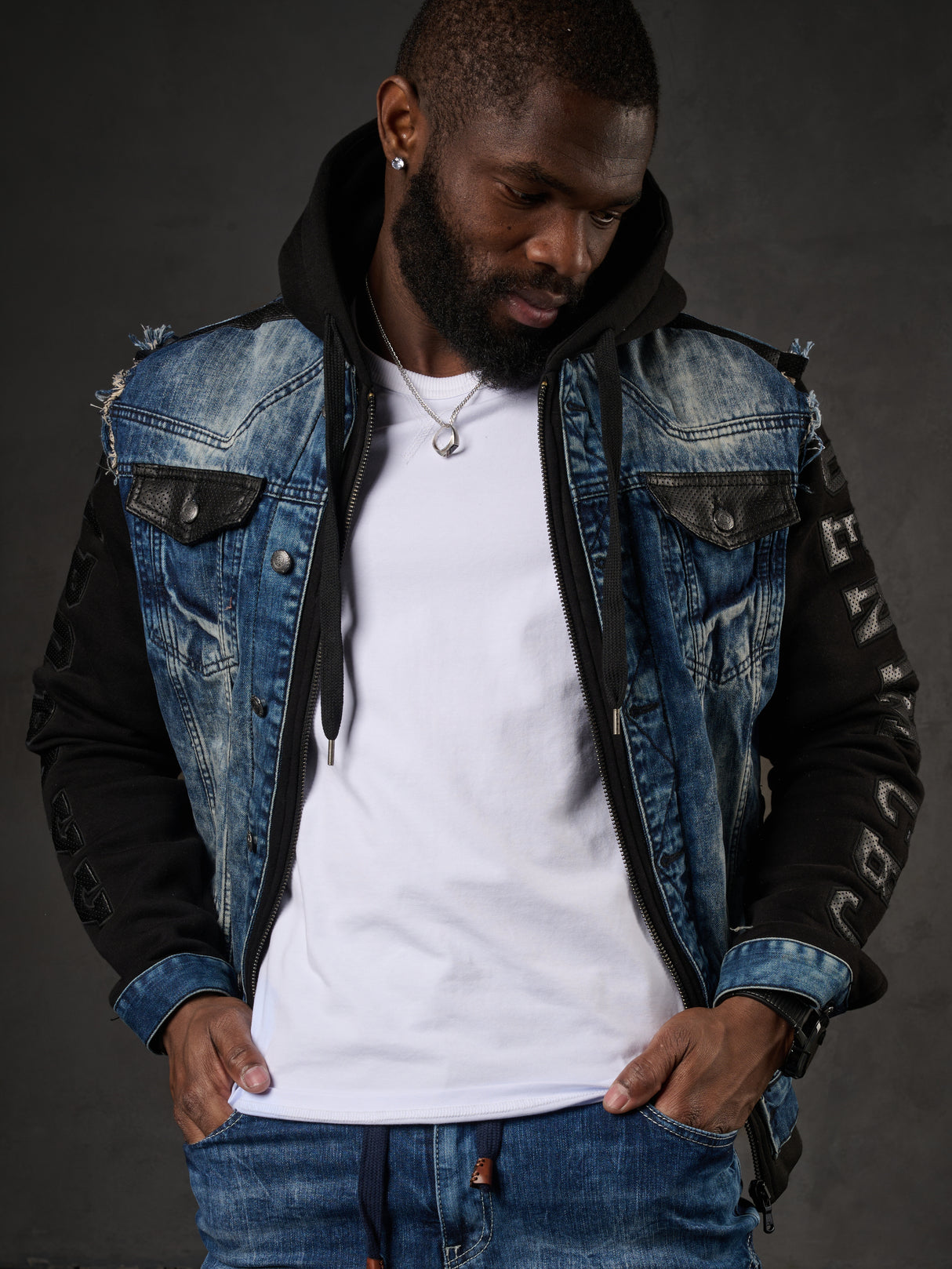 Giacca da uomo blu cj154