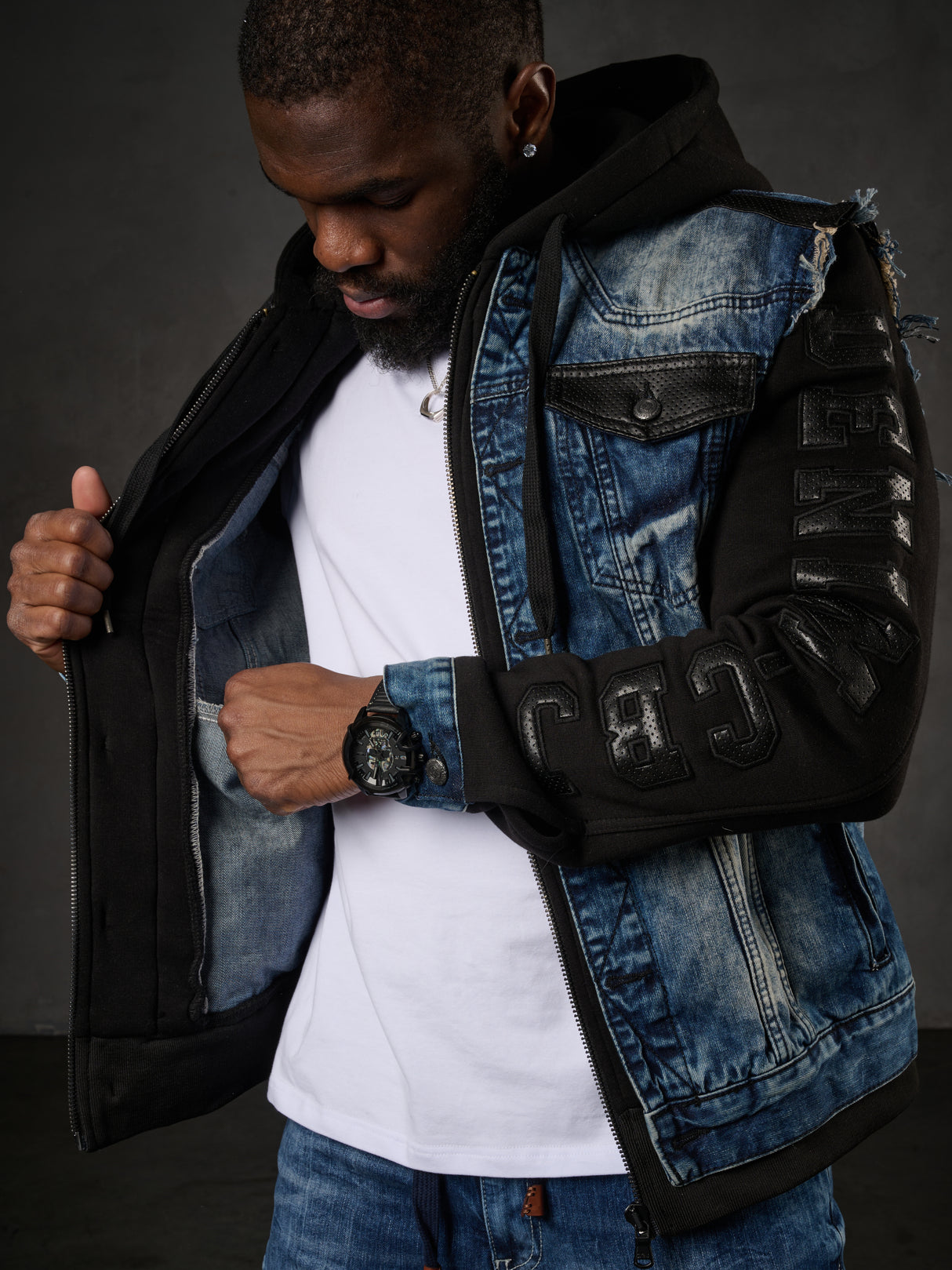 Giacca da uomo blu cj154