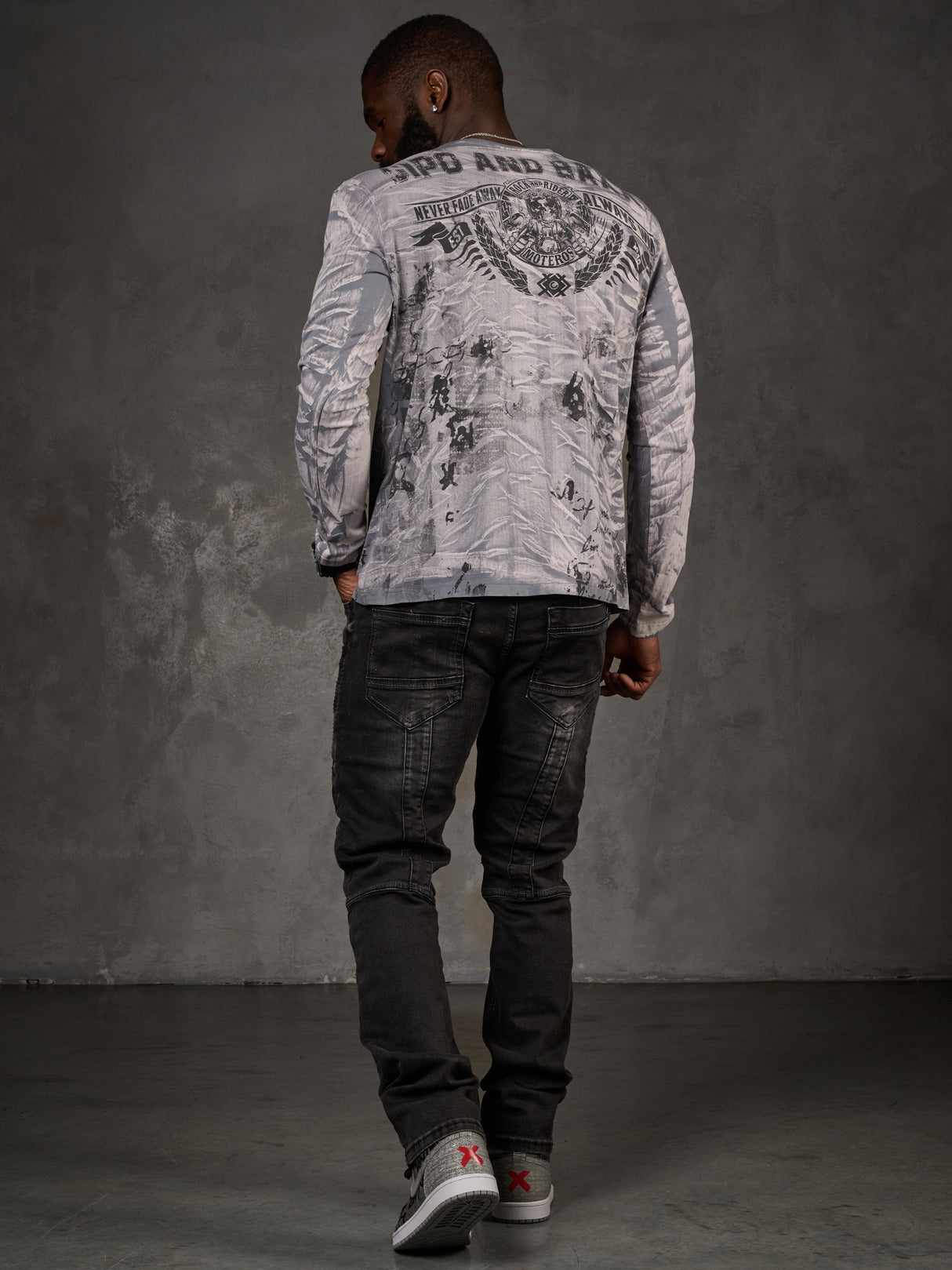 Cl549 Maglia a maniche lunghe da uomo
