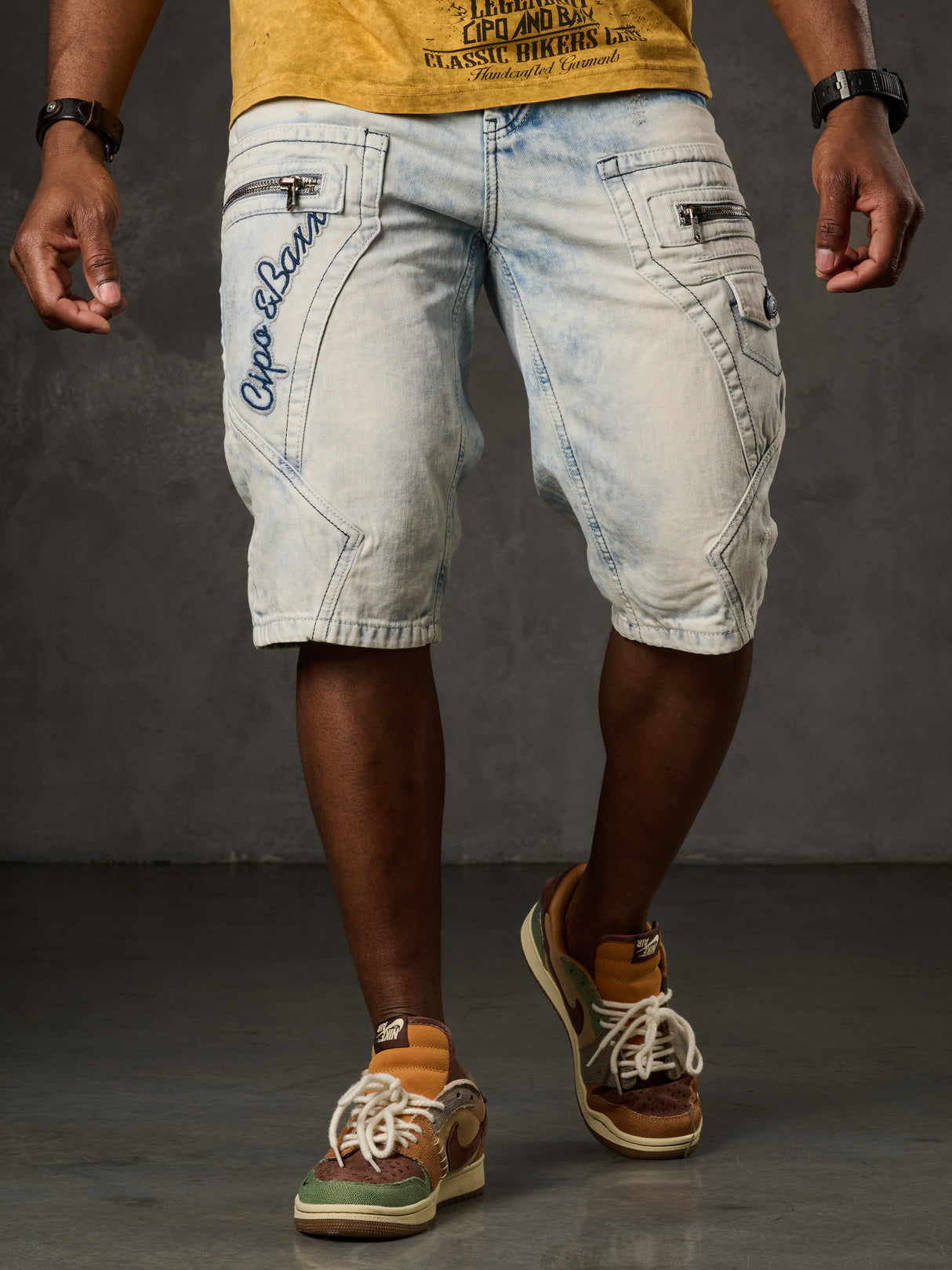 CK131 Heren Capri met Zijzakken