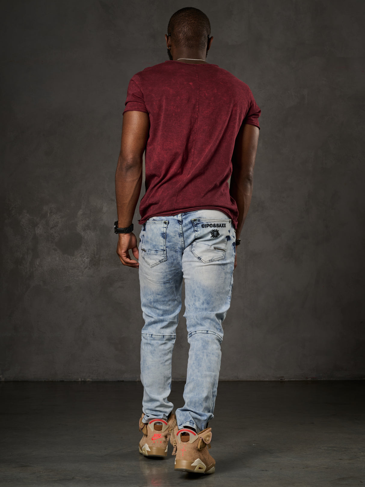 CD810 Herren Jeans in extravagantem Look