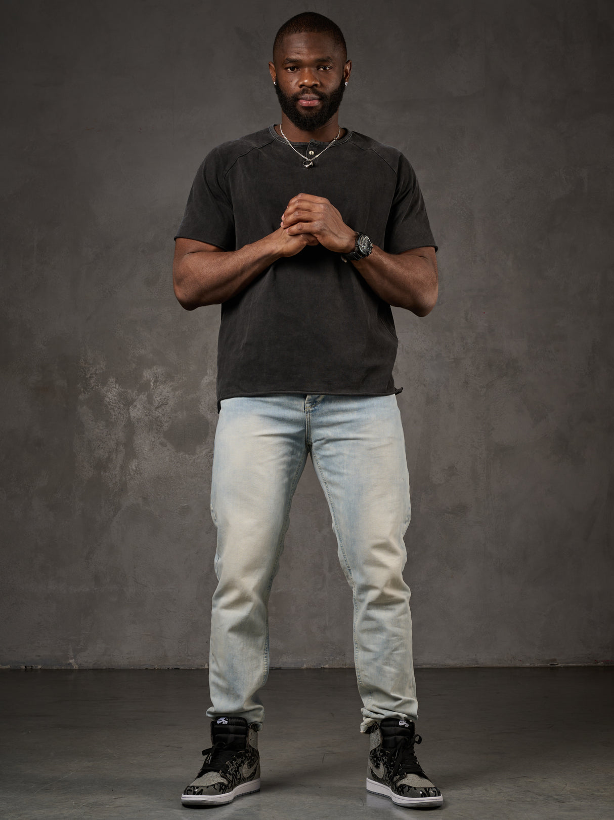 CD319X Herren bequeme Jeans in Straight Fit