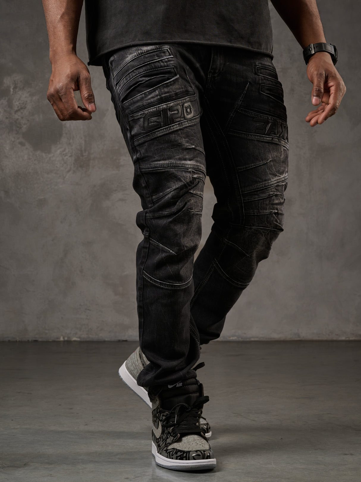 CD491 spodnie slim-fit