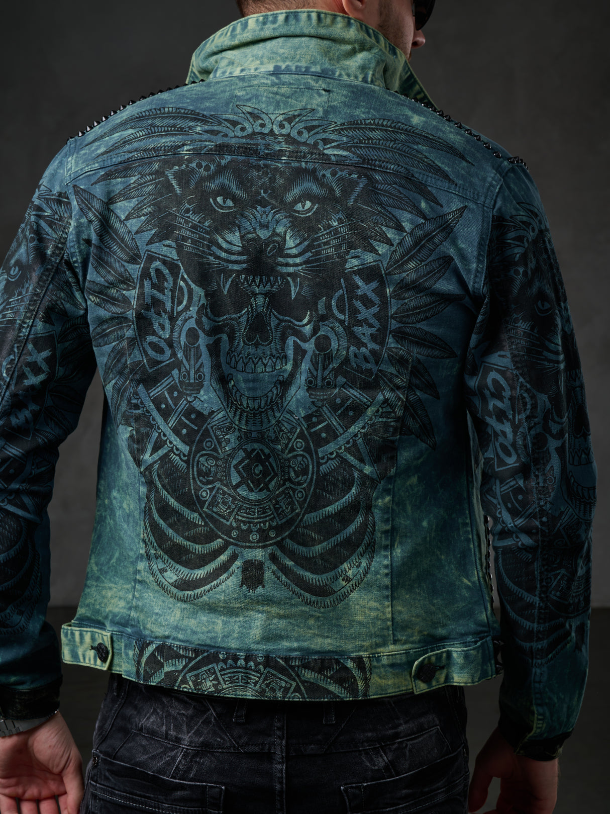 CJ272 Giacca da uomo blu