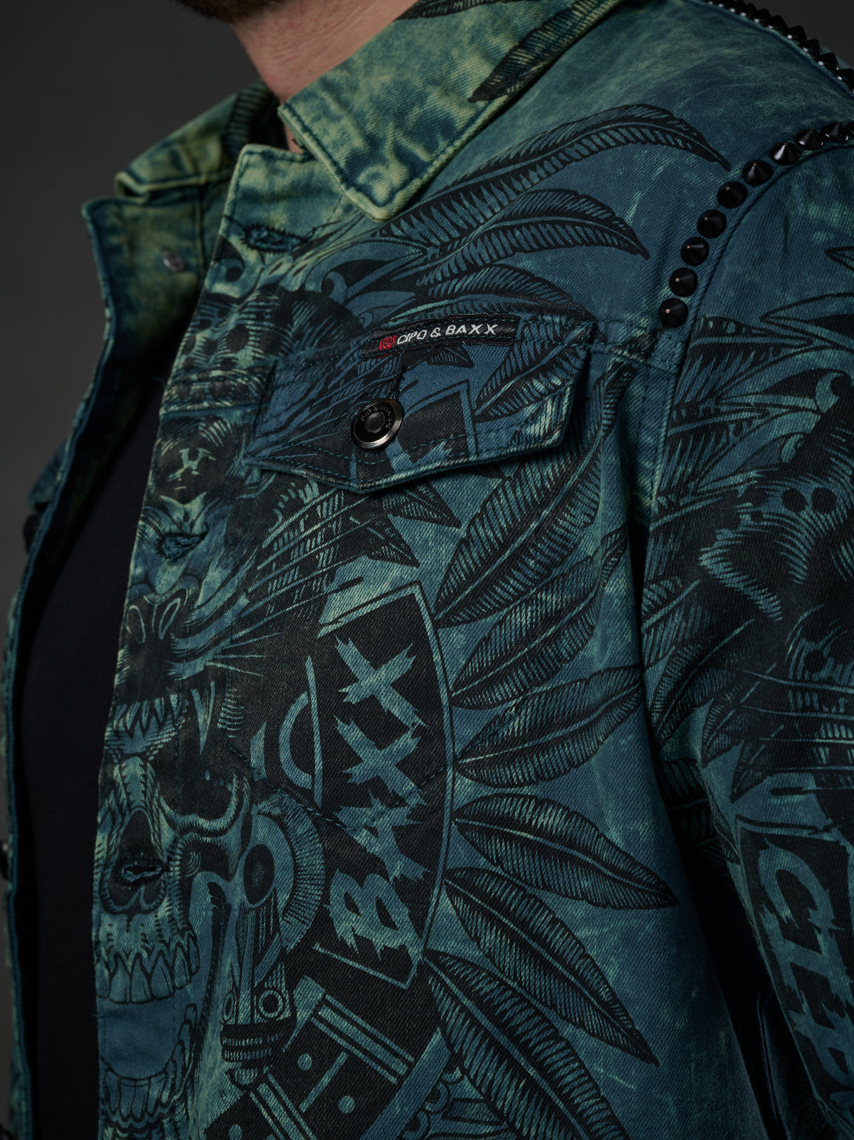 CJ272 Giacca da uomo blu