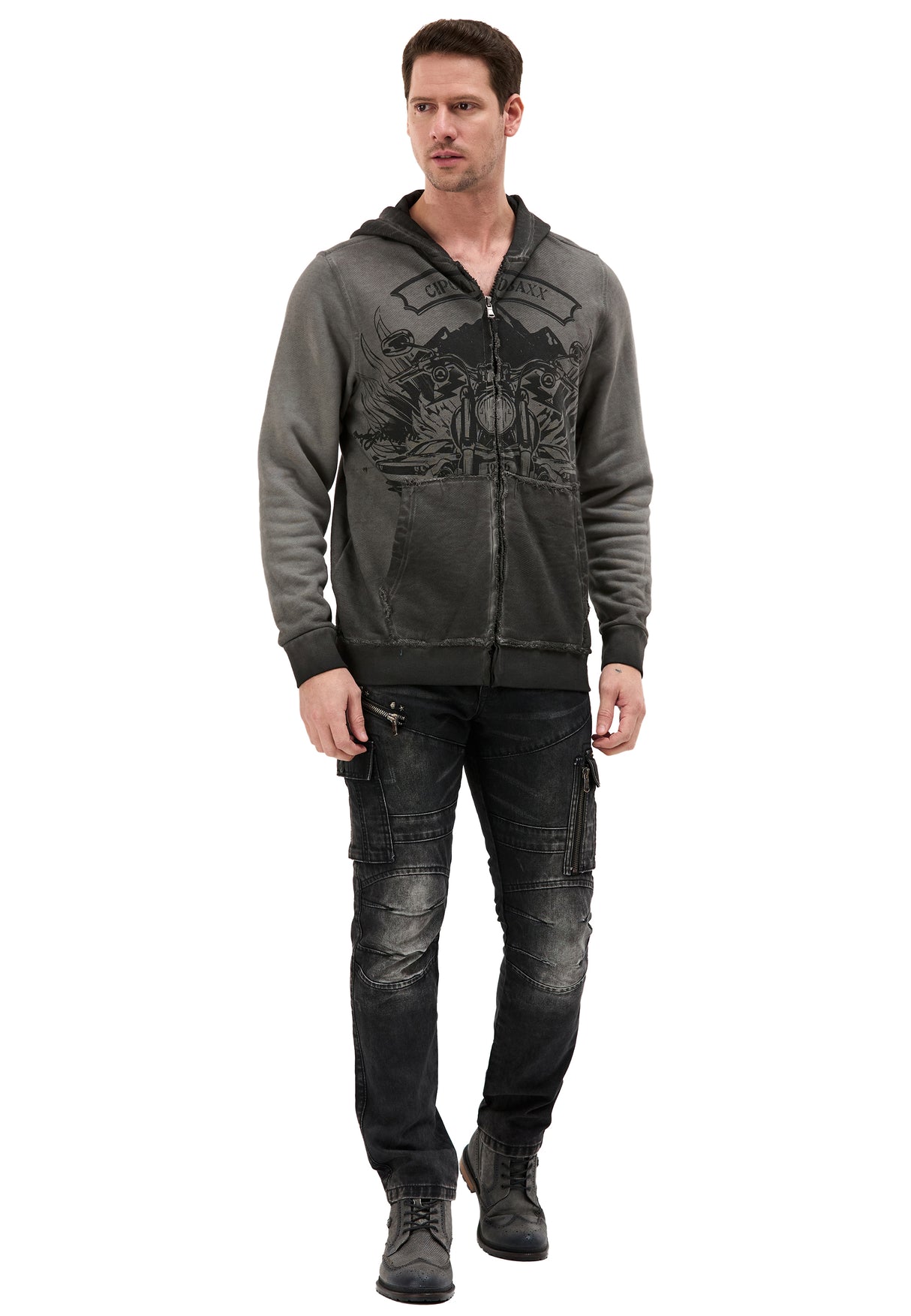 CL602 HOODIE SWEATJACKET