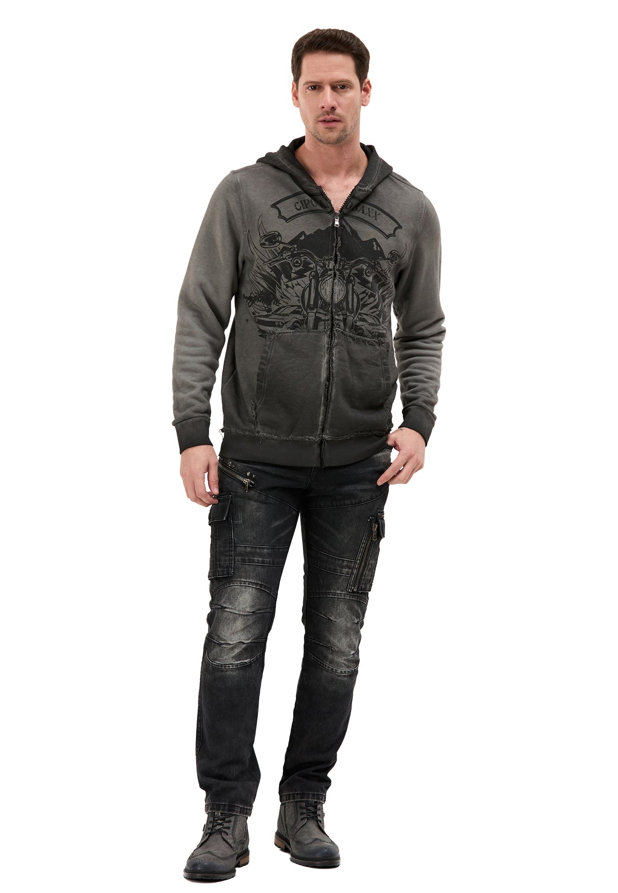 CL602 HOODIE SWEATJACKET