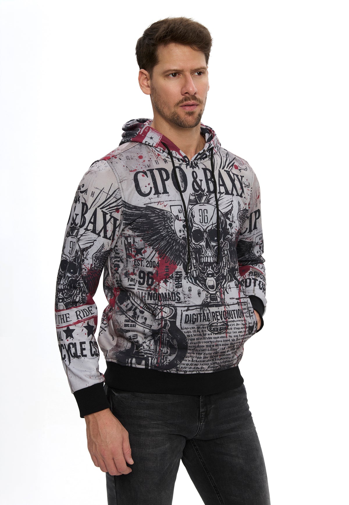 CL614 SUDADERA CON CAPUCHA PARA HOMBRE