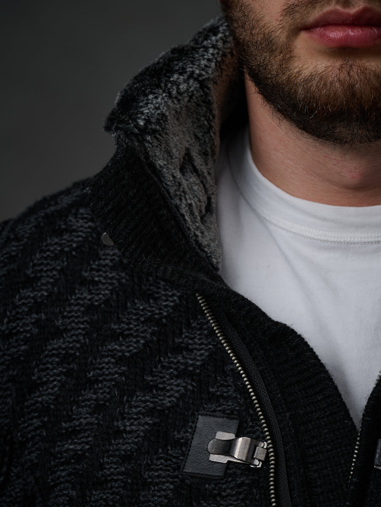 CP213 sweter męski rozpinany