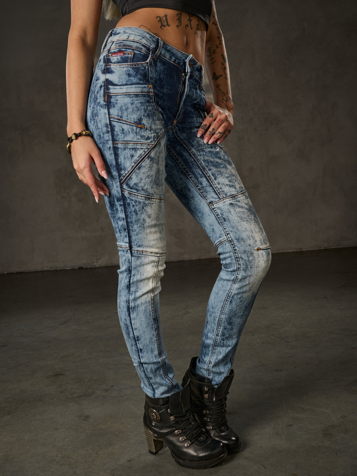 WD539 Damen Slim-Fit Jeans – Stylisches Design und perfekter Komfort