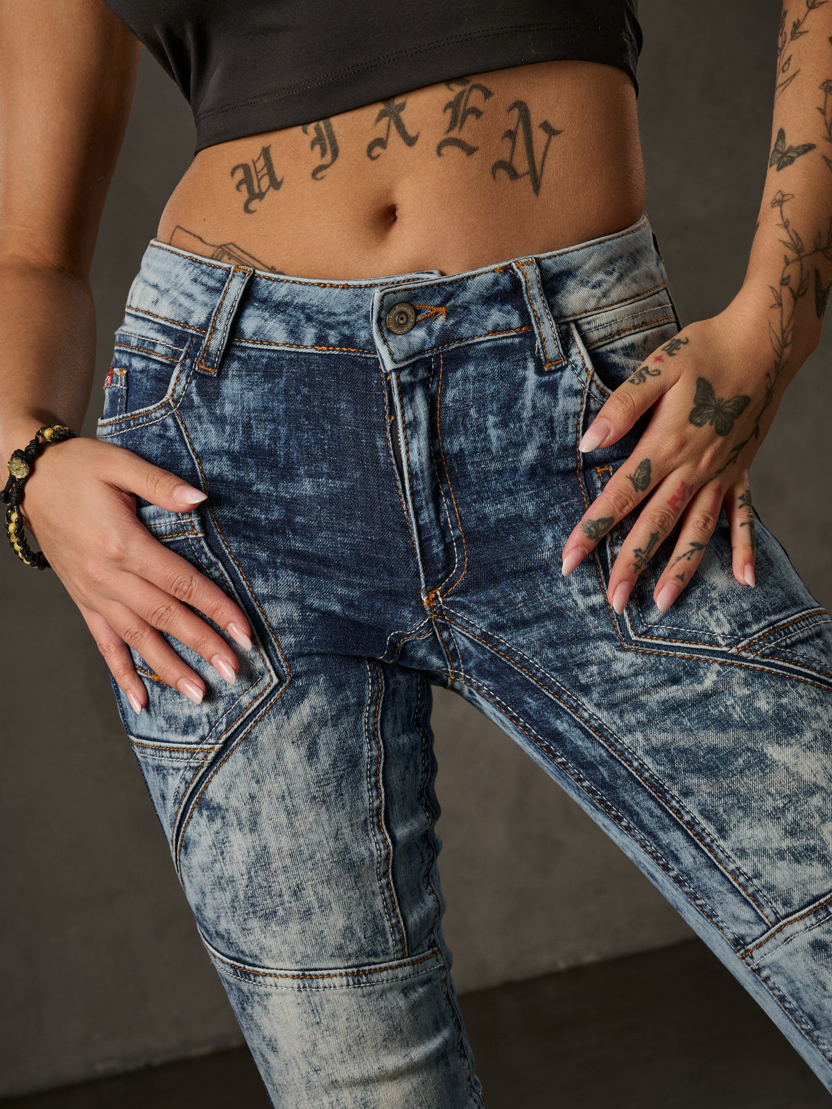 WD539 Damen Slim-Fit Jeans – Stylisches Design und perfekter Komfort