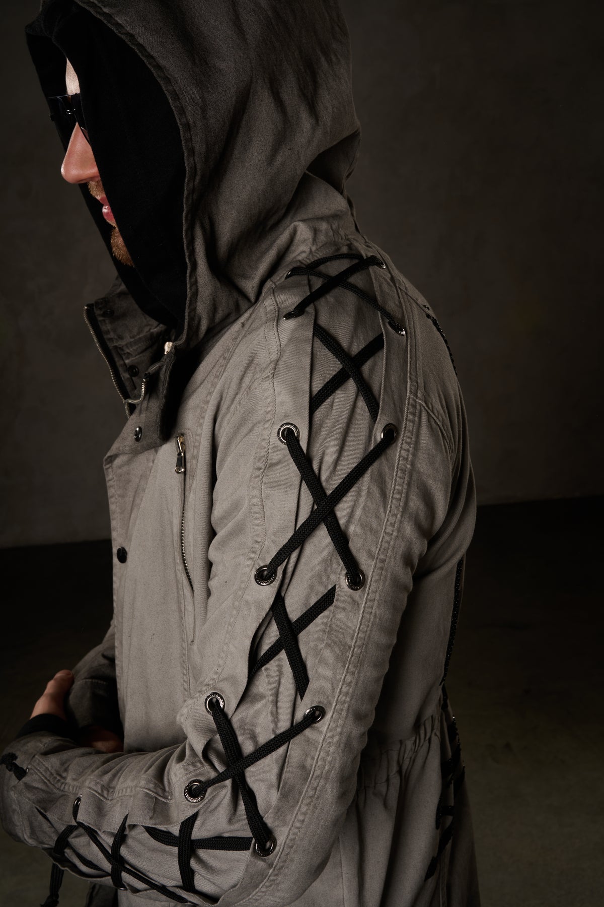 CJ183 Chaqueta Grigio per Uomo