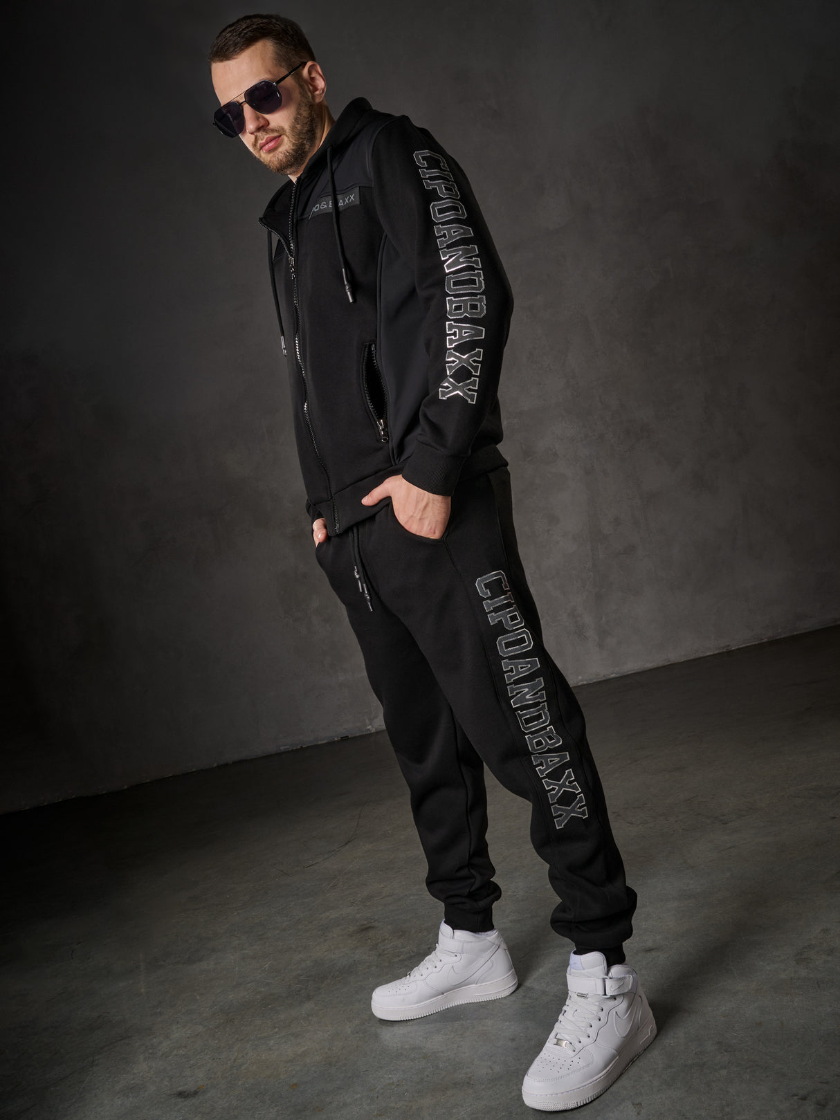 CLR164 Herren Jogginganzug – Sportlicher Trainingsanzug mit Hoodie & Jogger