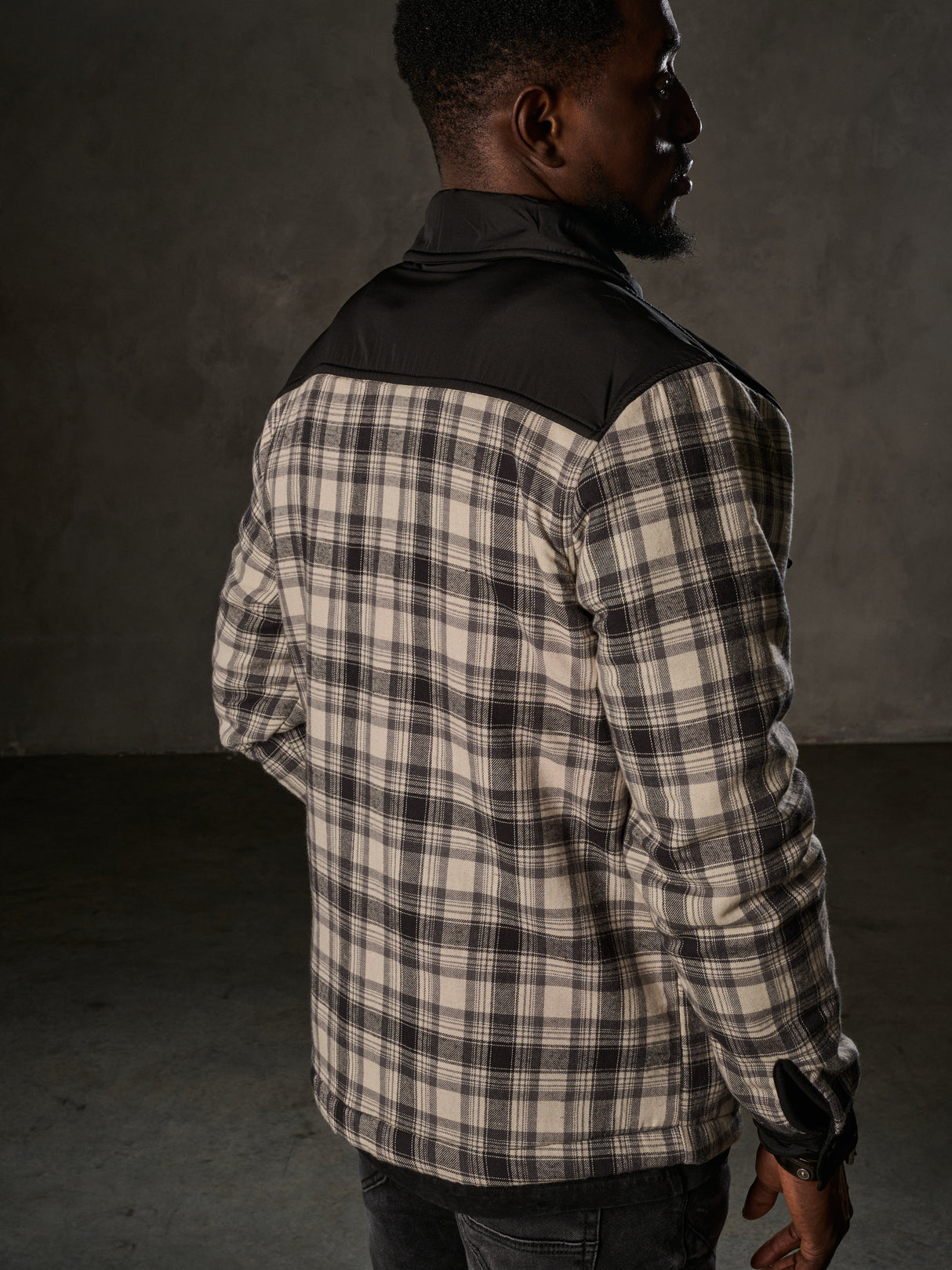 CL548 Veste pour homme avec motif à carreaux stylé