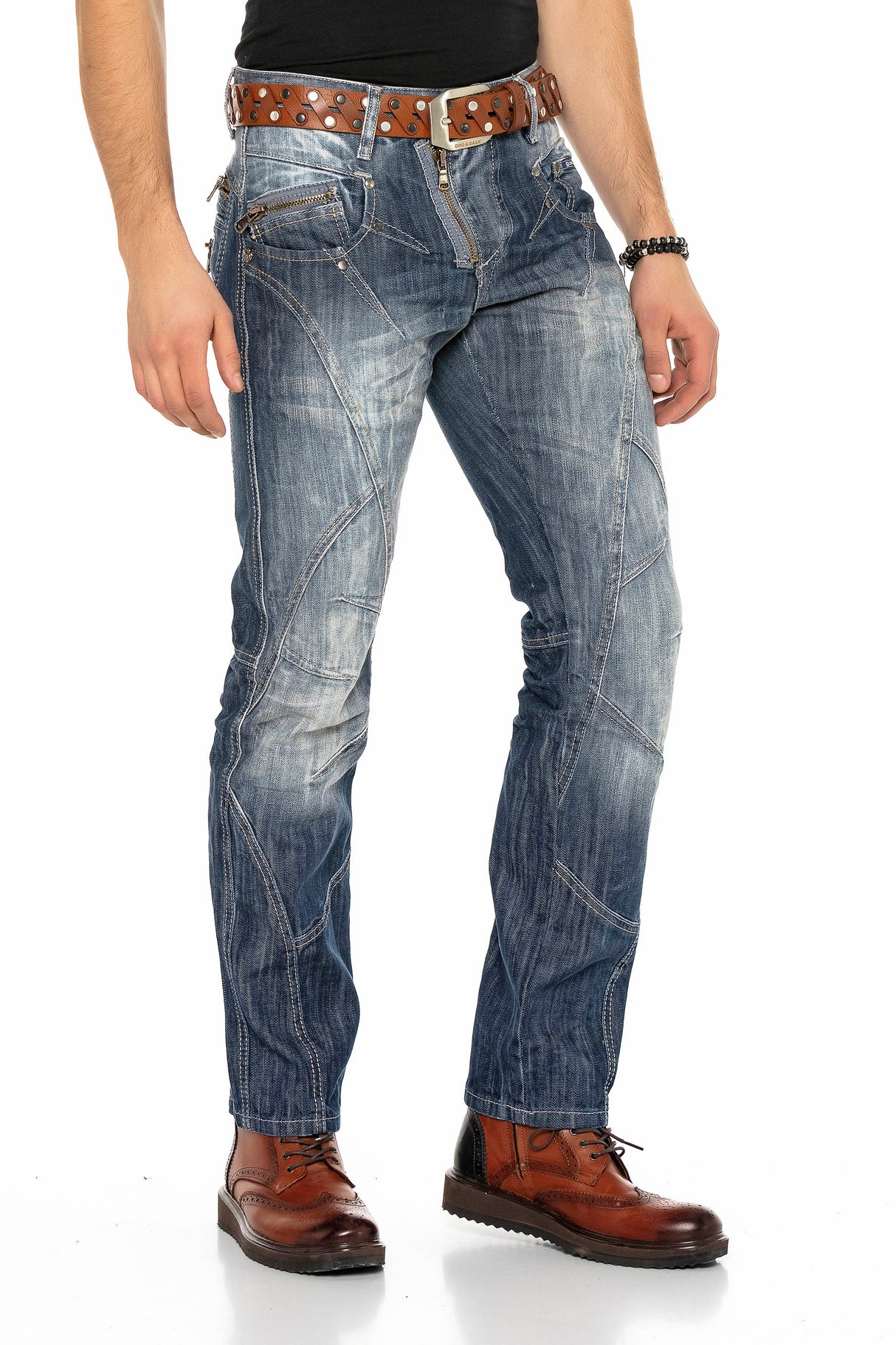 C-0751 – Prosty Krój z 100 % Bawełny i Unikalnymi Zamkami