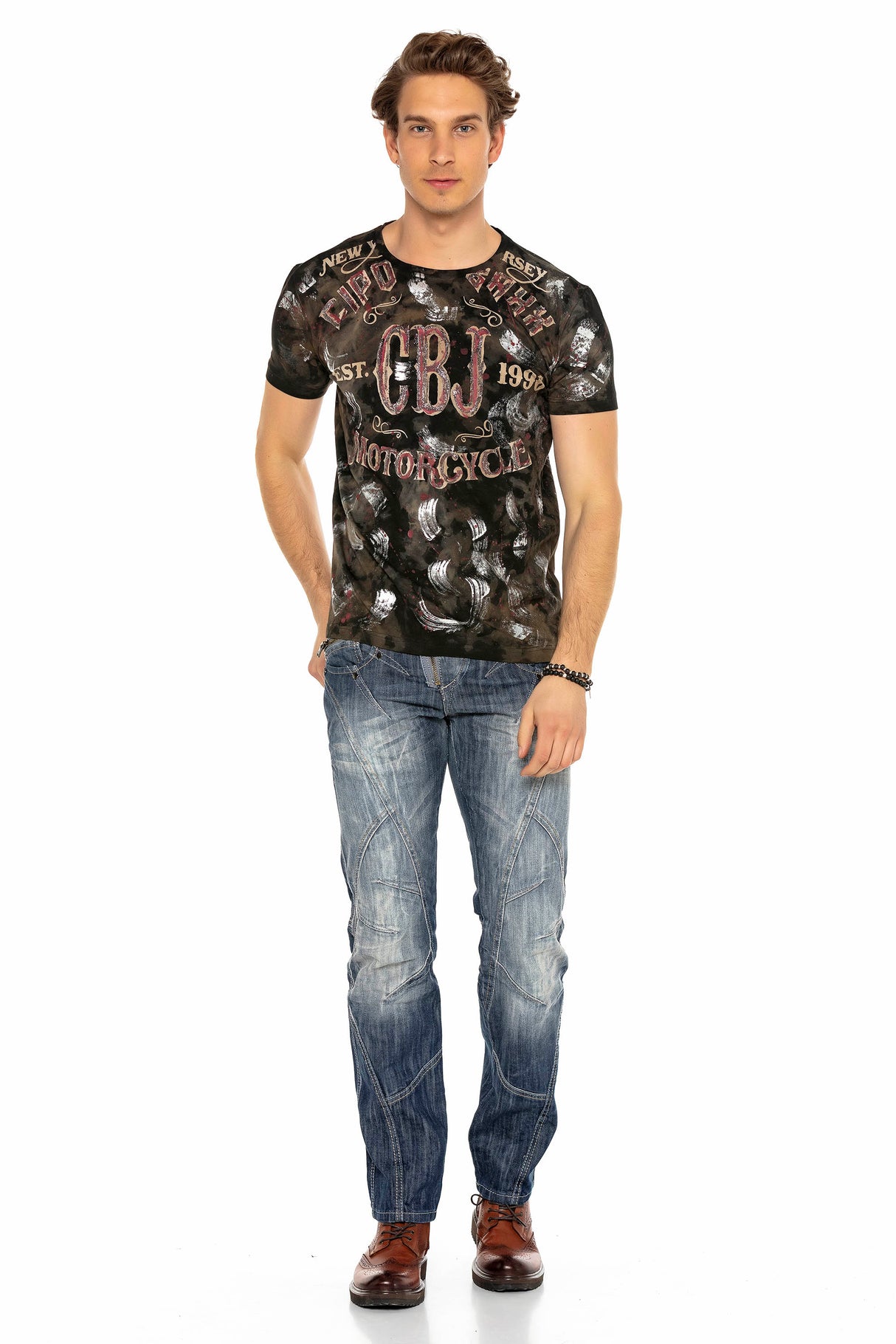 C-0751 – Prosty Krój z 100 % Bawełny i Unikalnymi Zamkami