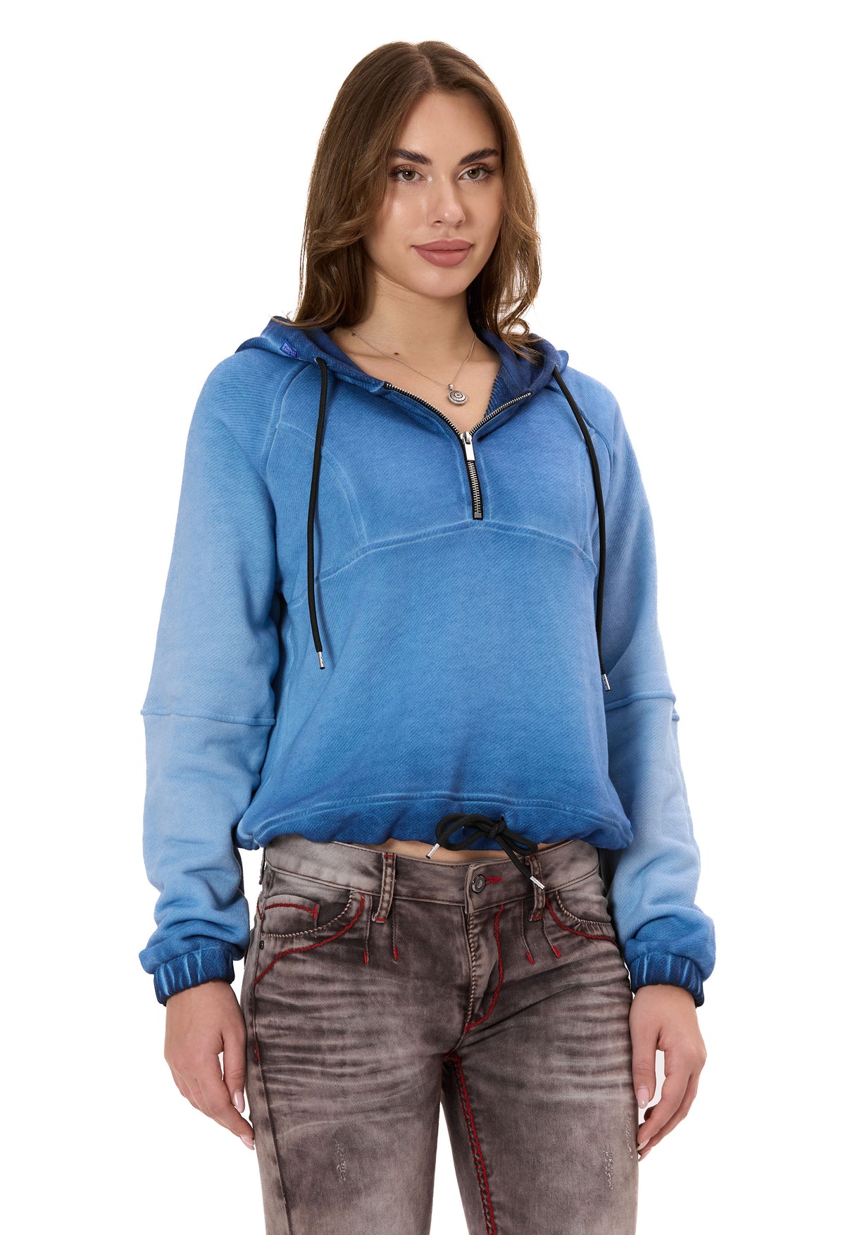 WL373 Sudadera Mujer – Diseño Media Cremallera