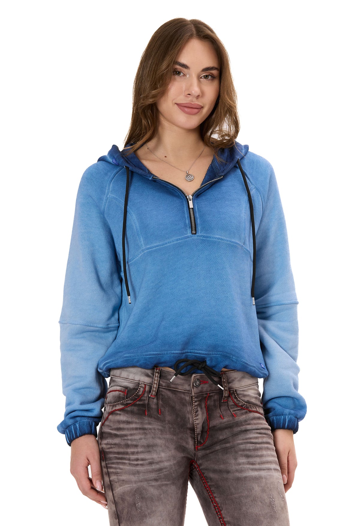 WL373 Sudadera Mujer – Diseño Media Cremallera