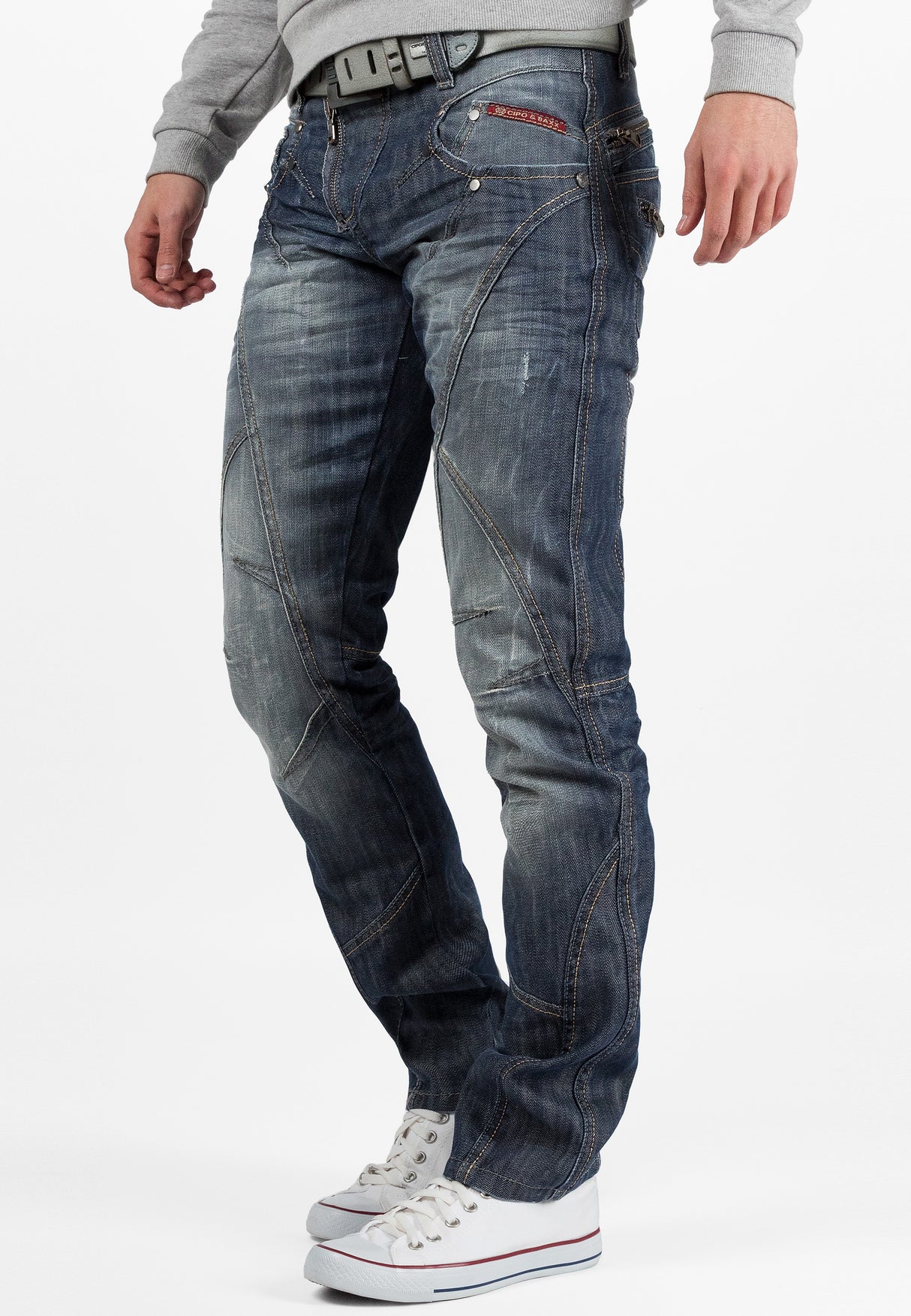 C-0751 jeansy męskie proste