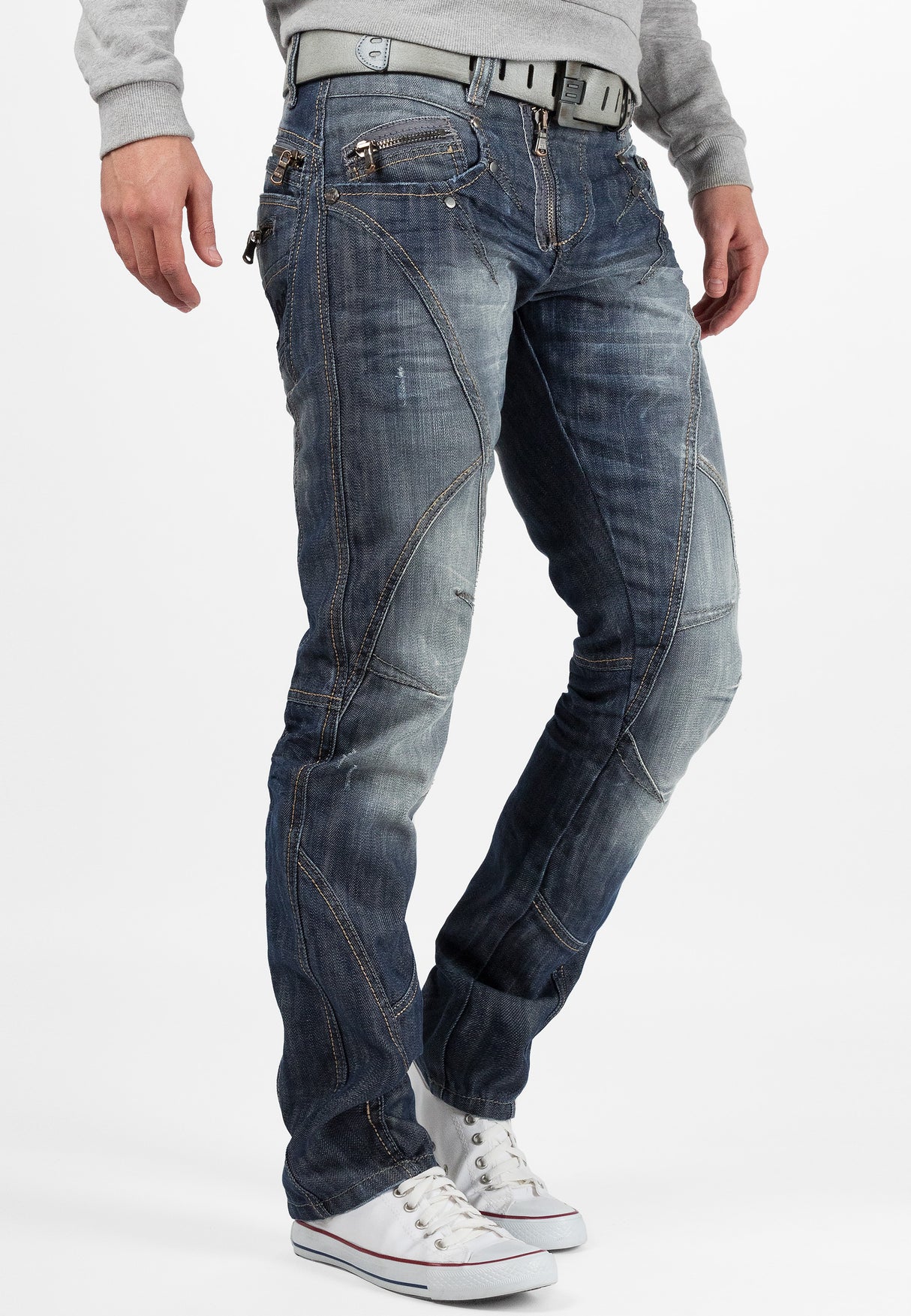 C-0751 jeansy męskie proste