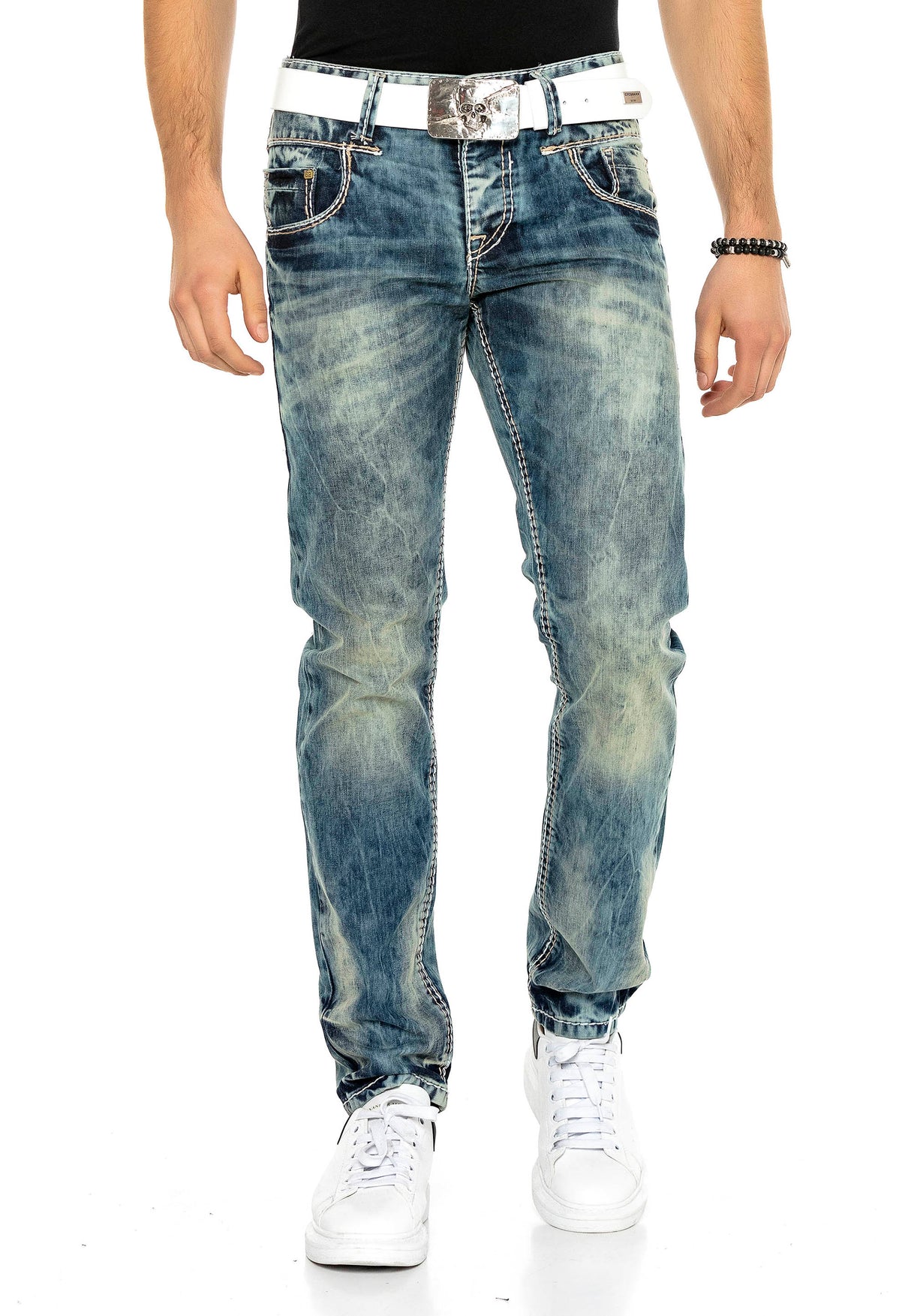 C-1149 męskie jeansy proste