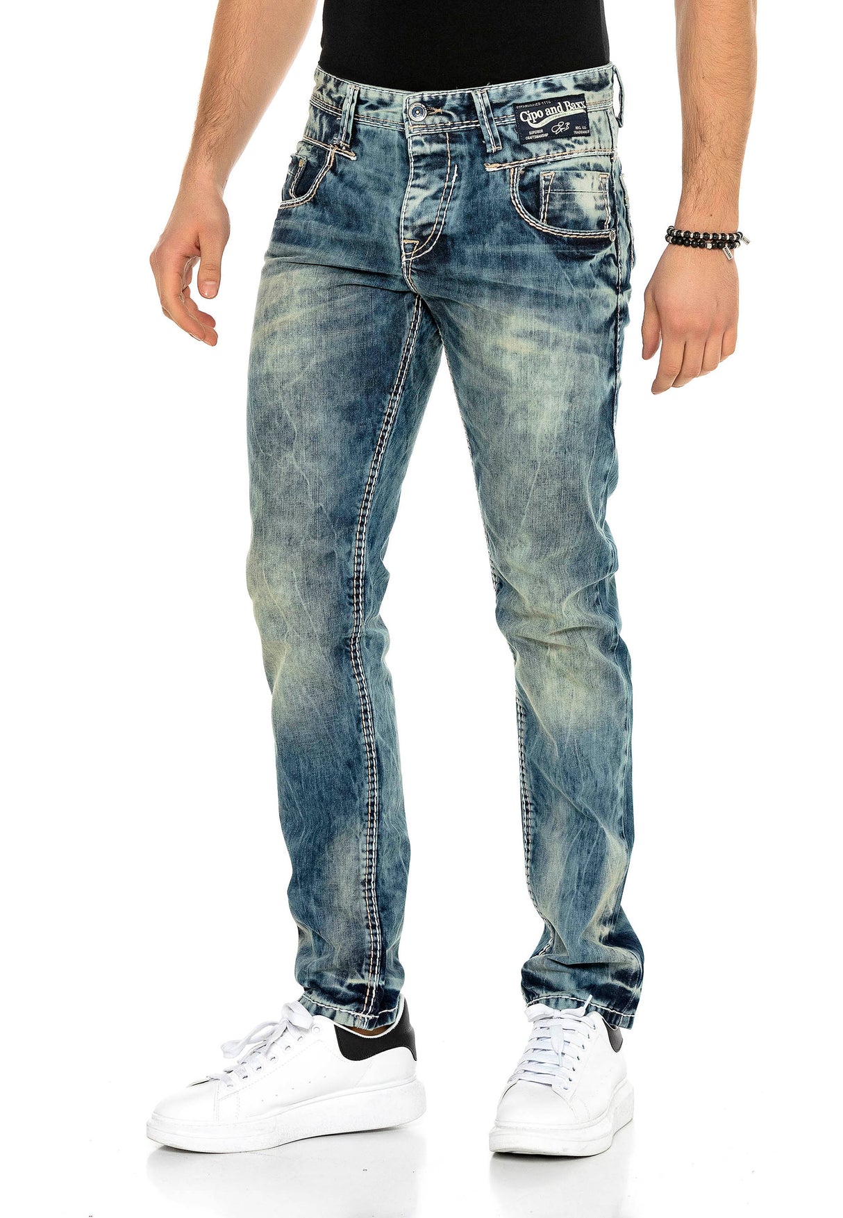 C-1149 męskie jeansy proste