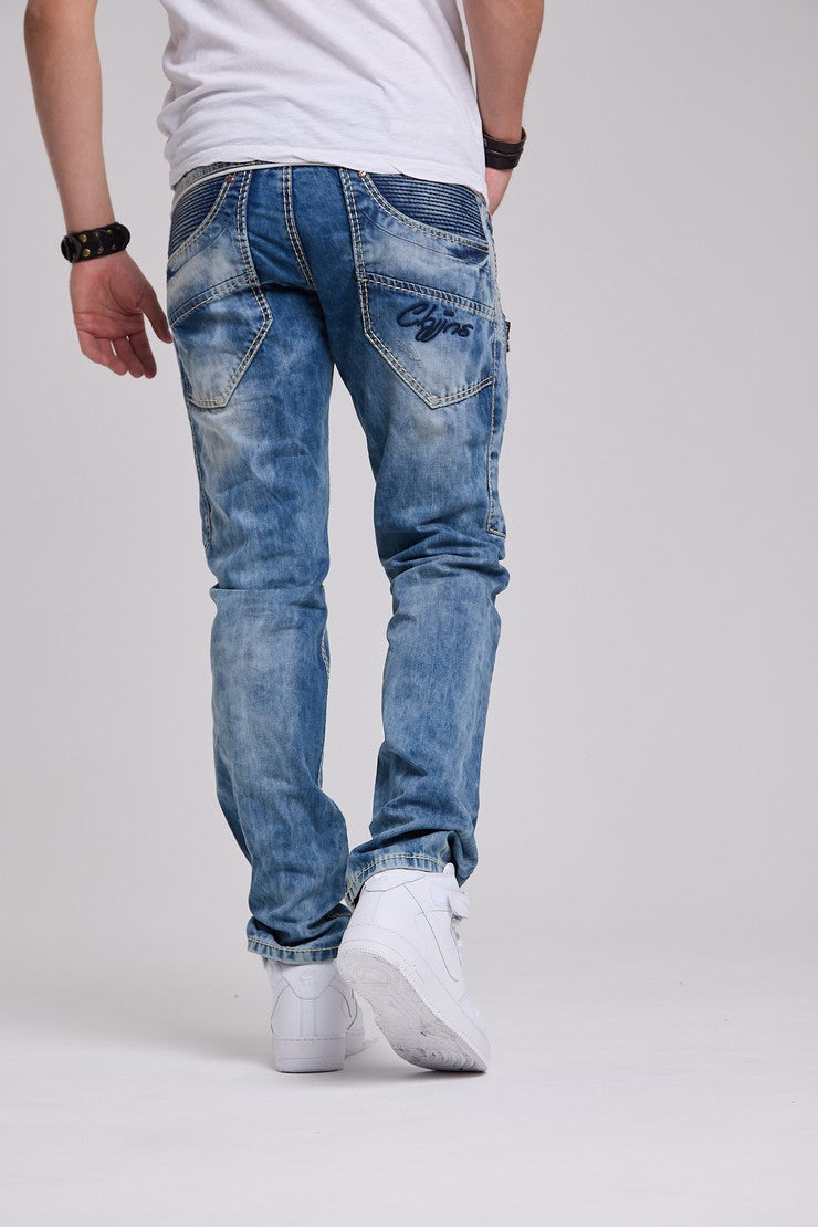 C-1150 jeansy z przeszyciami