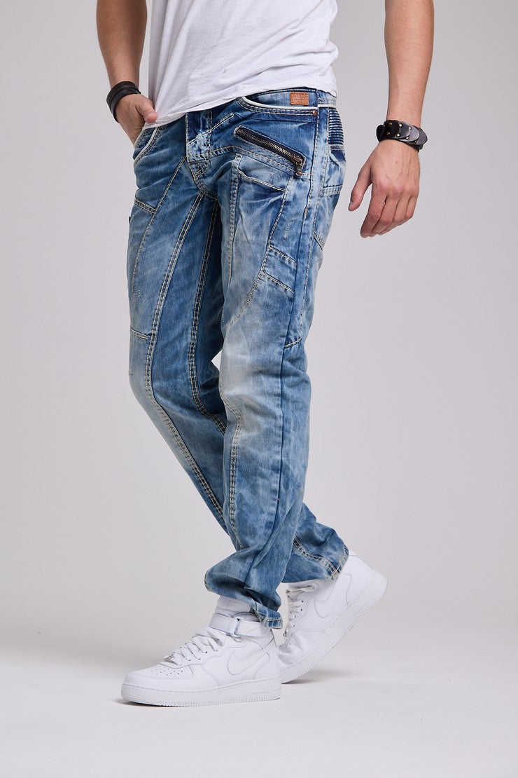 C-1150 jeansy z przeszyciami