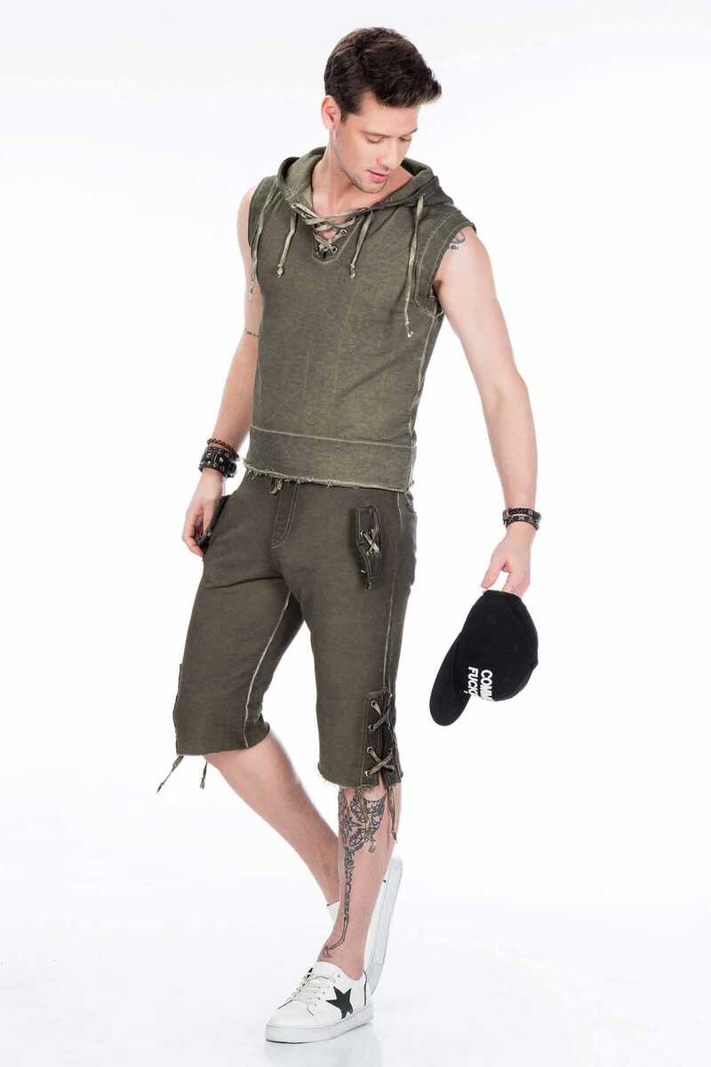 CK168 szorty męskie dresowe w kostiumowym stylu