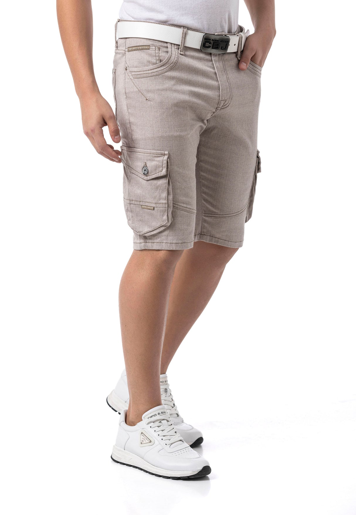 CK297– Men Capri Pants with zipper