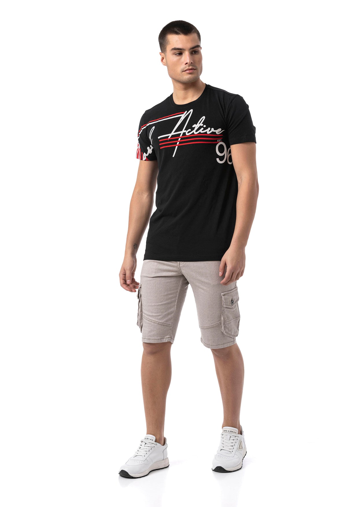 CK297– Men Capri Pants with zipper