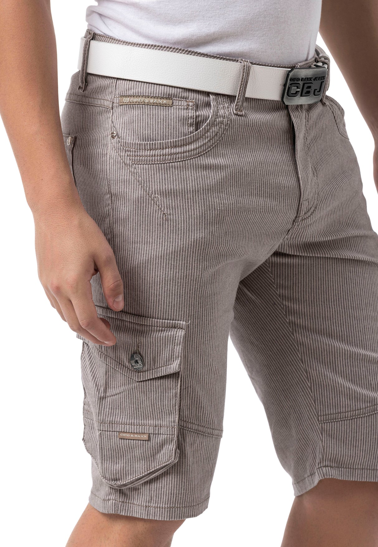CK297– Men Capri Pants with zipper