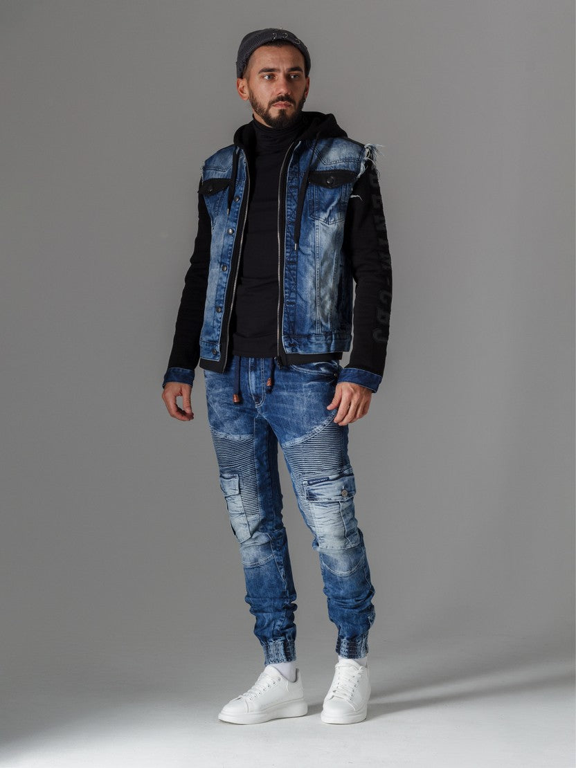 CD446 jeansy ze ściągaczami