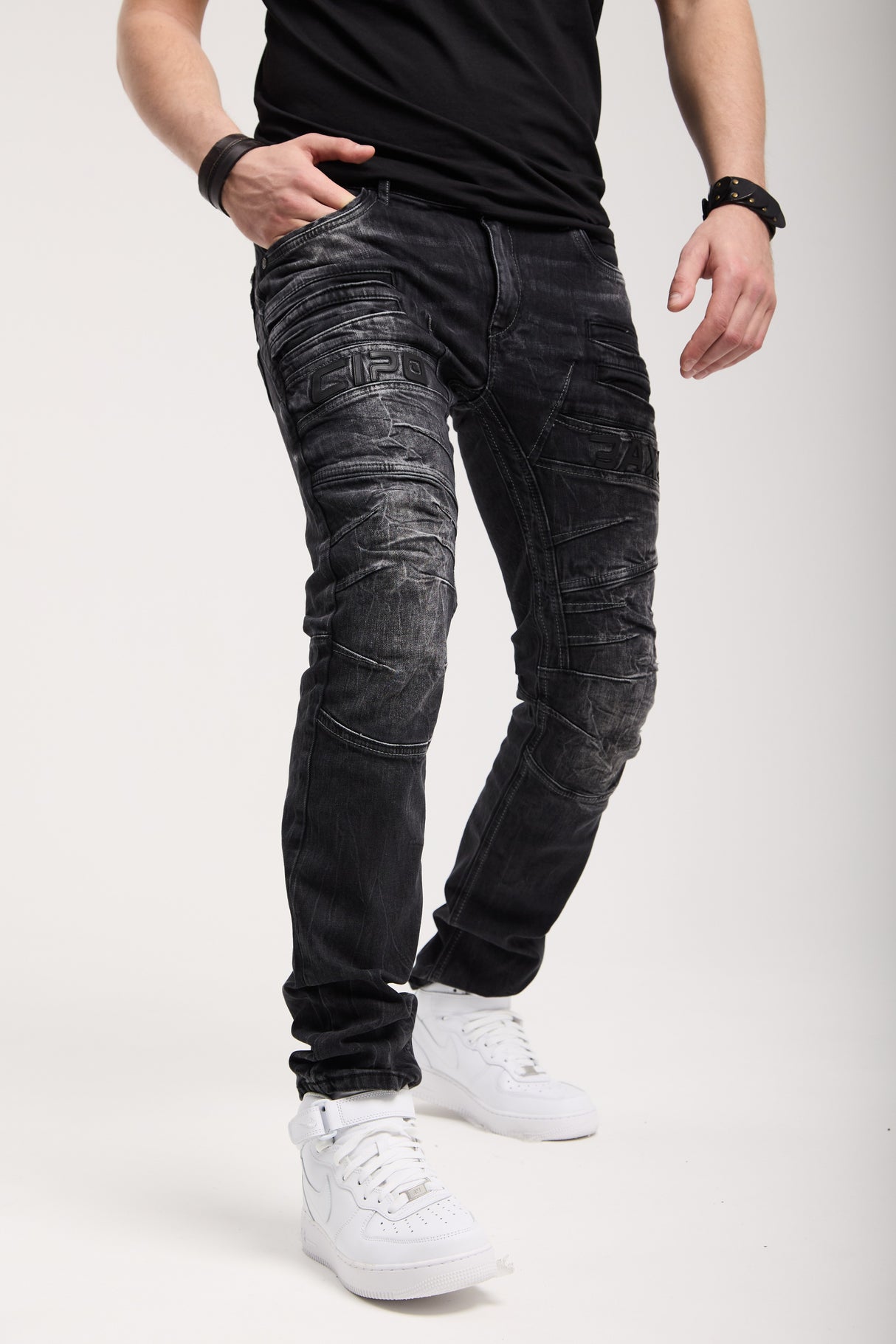 CD491 spodnie slim-fit