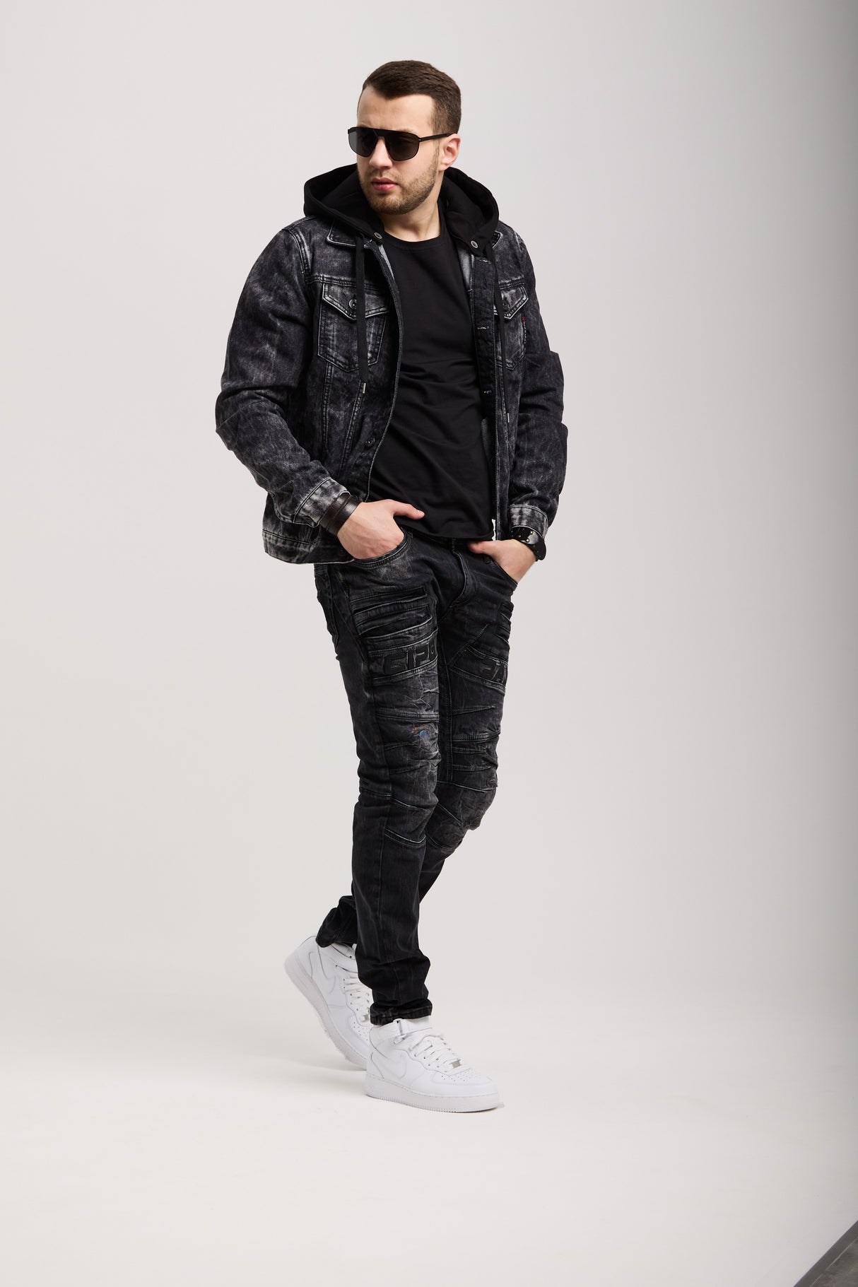 CD491 spodnie slim-fit