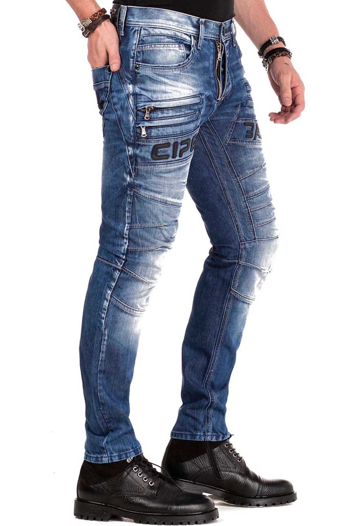 CD491 spodnie slim-fit