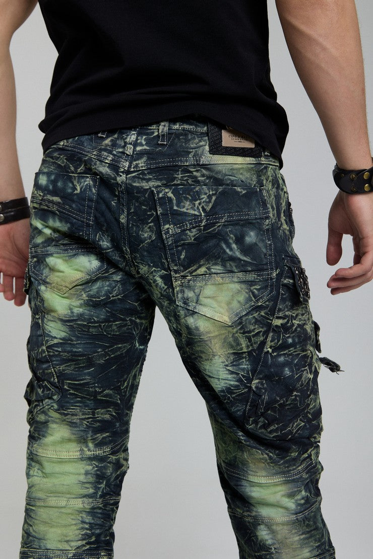 CD494 Comfortabele Heren Jeans met Edelsteen zakken in Regular Fit