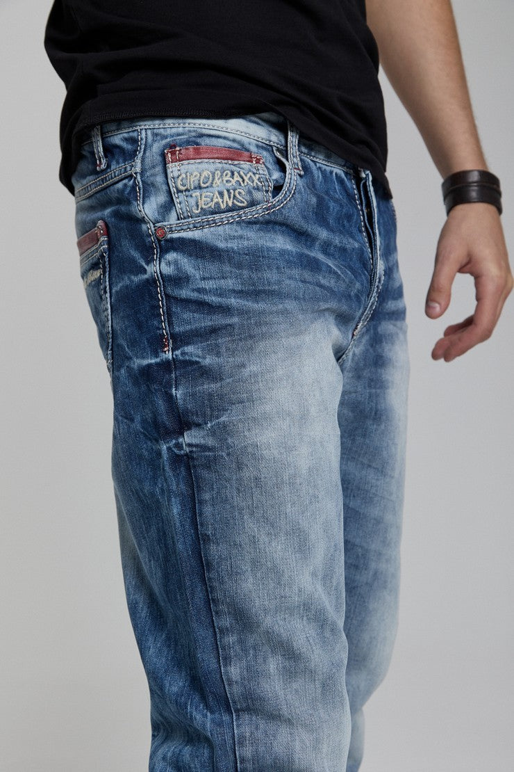 CD520 jeansy męskie sprane
