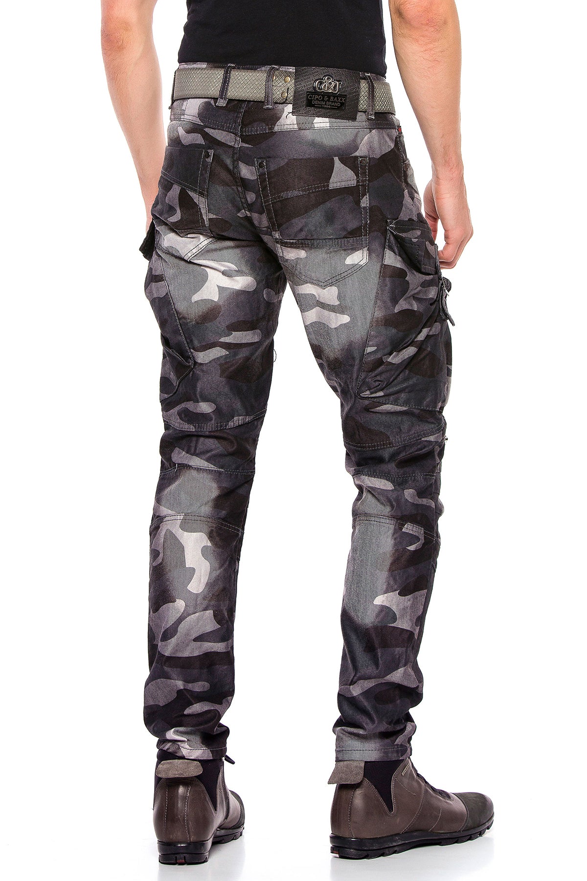 CD560 Herren Cargohose mit Seitentaschen in Regular Fit