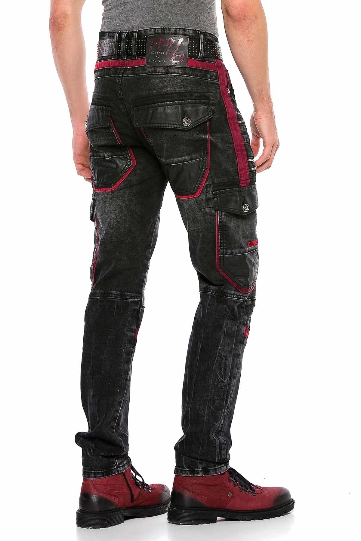 Jeans in forma CD561 uomini con elementi sorprendenti