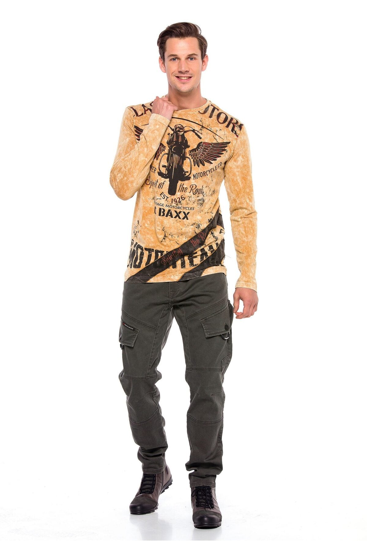 CD566 jeansy w stylu cargo