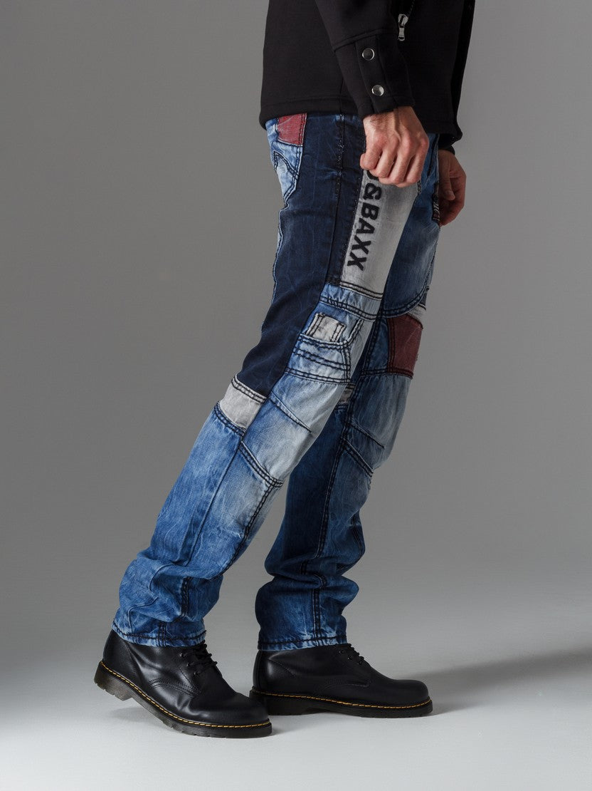 CD574 jeansy męskie w ekstrawaganckim stylu