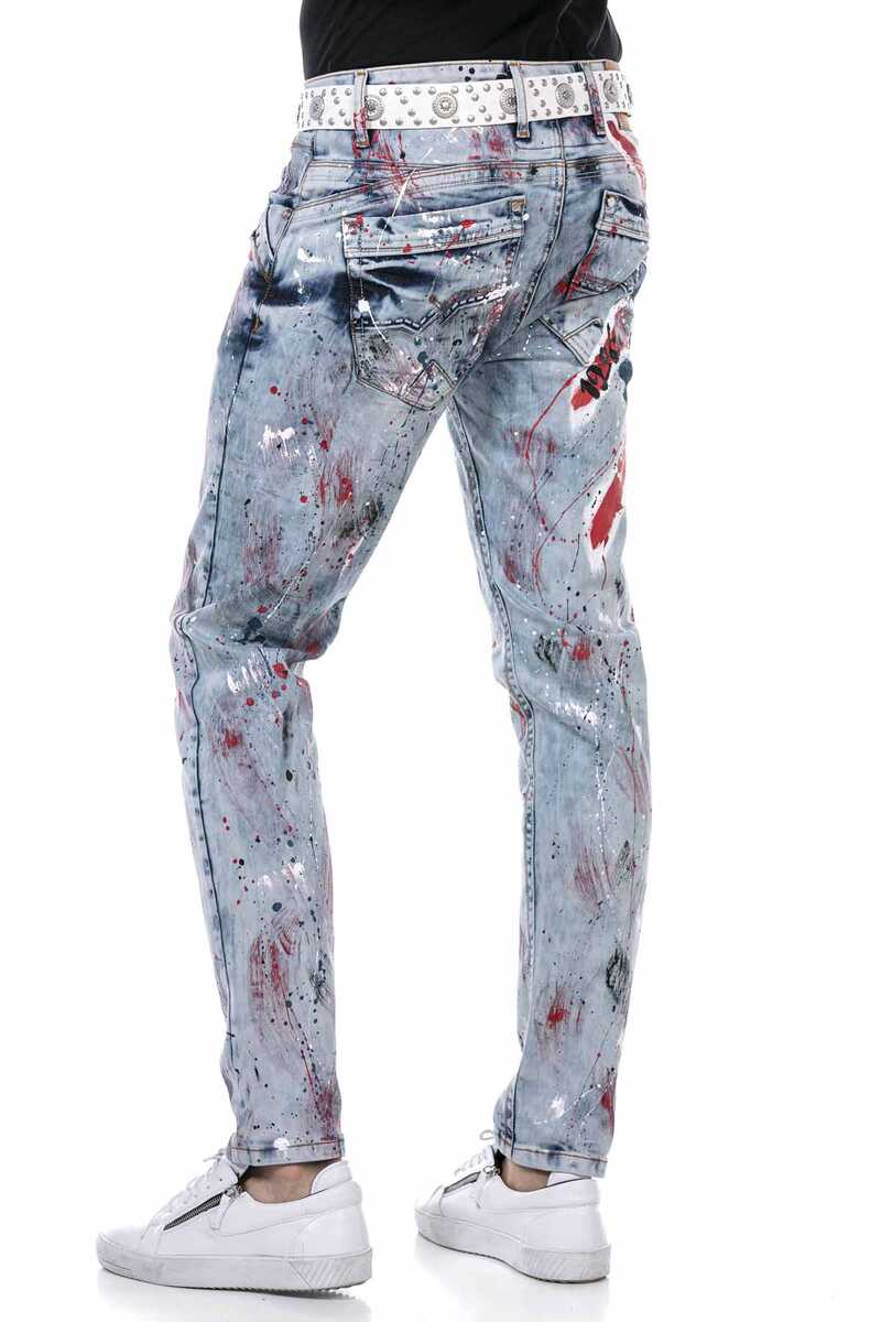 CD684 jeansy z flagą