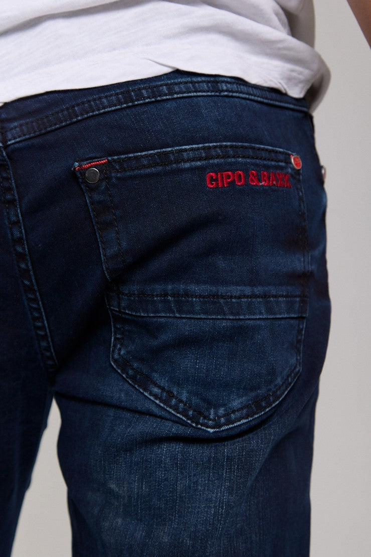 CD694 jeansy w ekstrawaganckim stylu