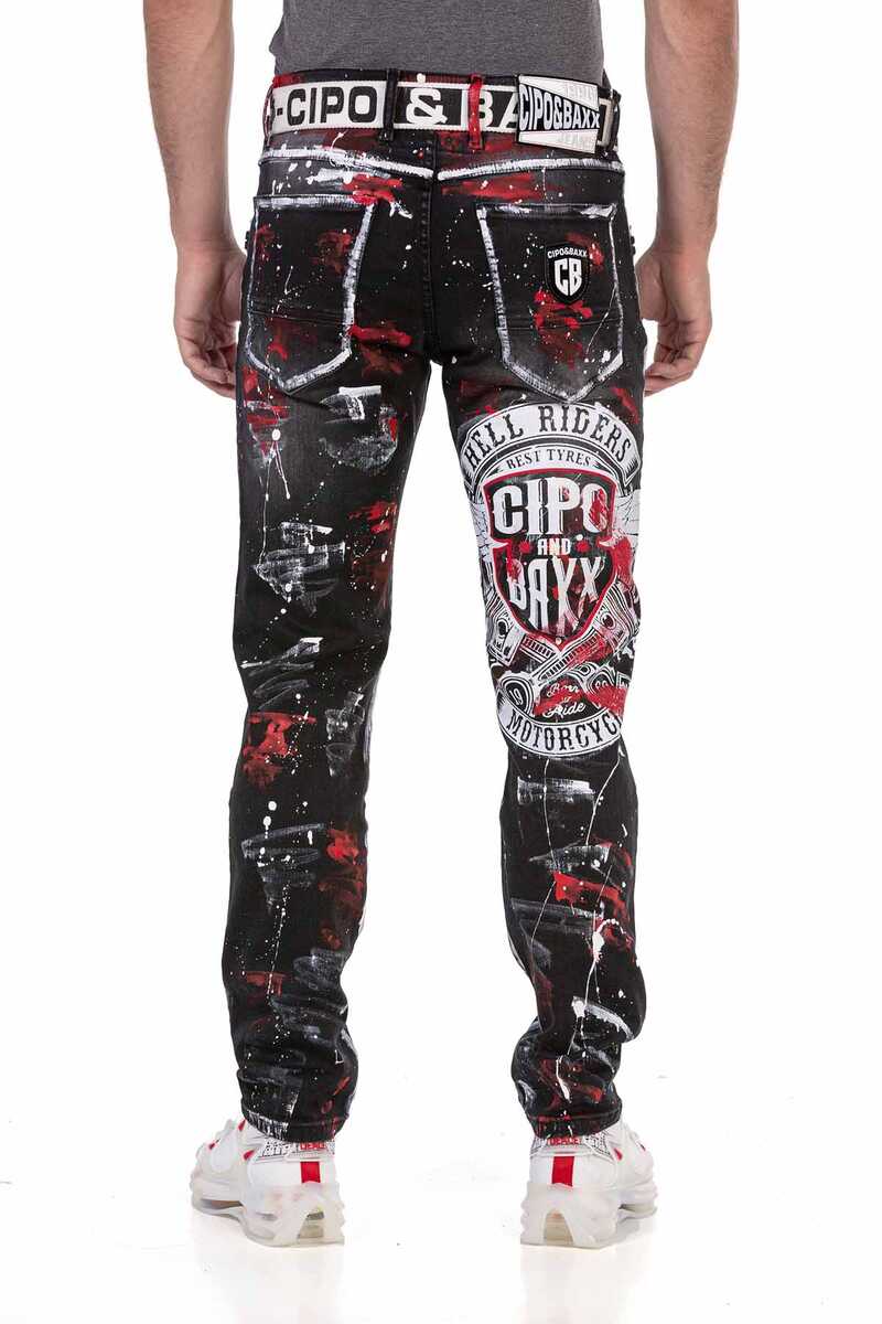 CD715 jeansy w ekstrawaganckim stylu