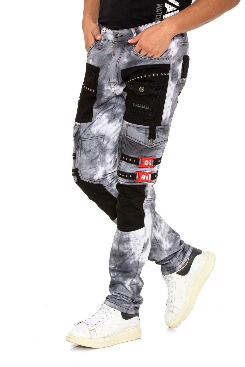 CD805 spodnie w ekstrawaganckim stylu