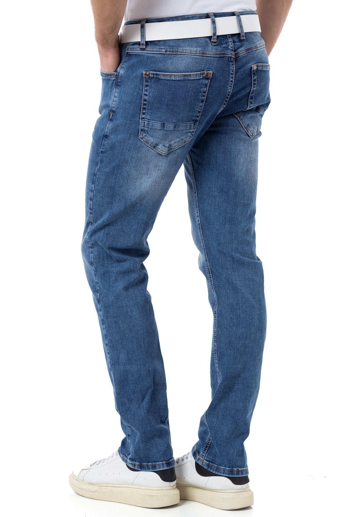 CD820 Jeansy męskie Slim-Fit Basic Look