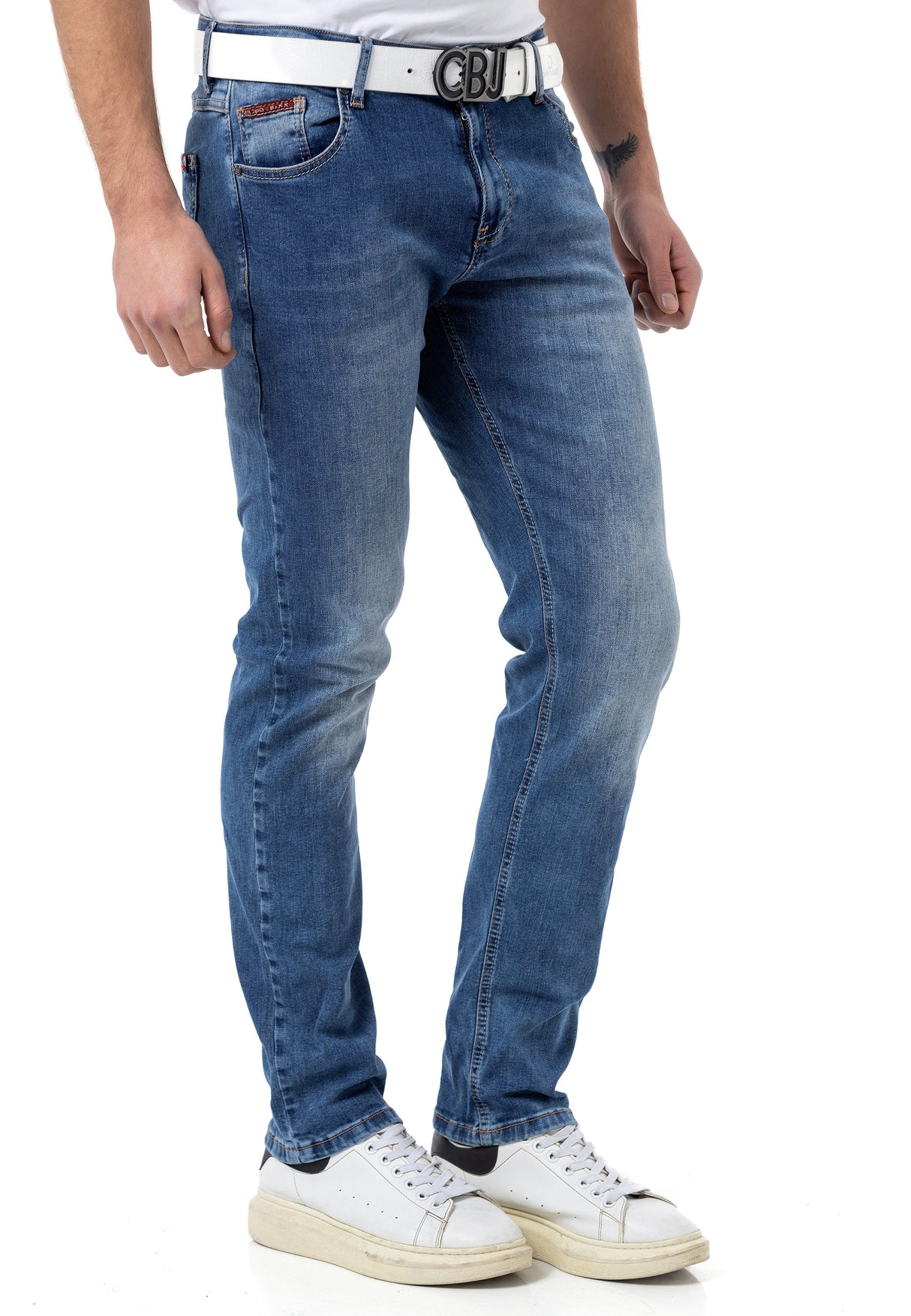 CD820 Jeansy męskie Slim-Fit Basic Look